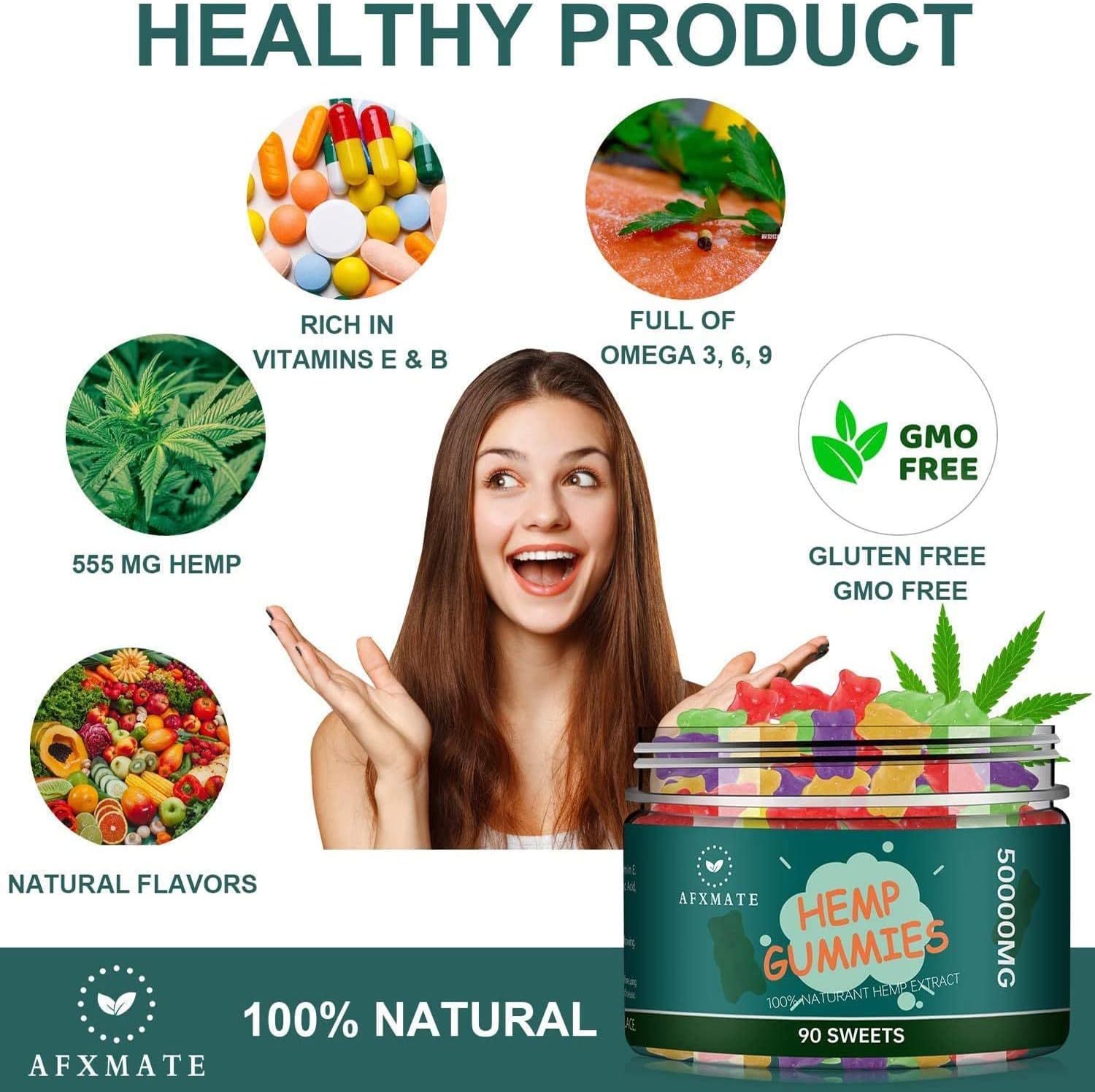 Discovering the Benefits of AFXMATE Hemp Gummies 50000 mg Fruit Flavored Gummy